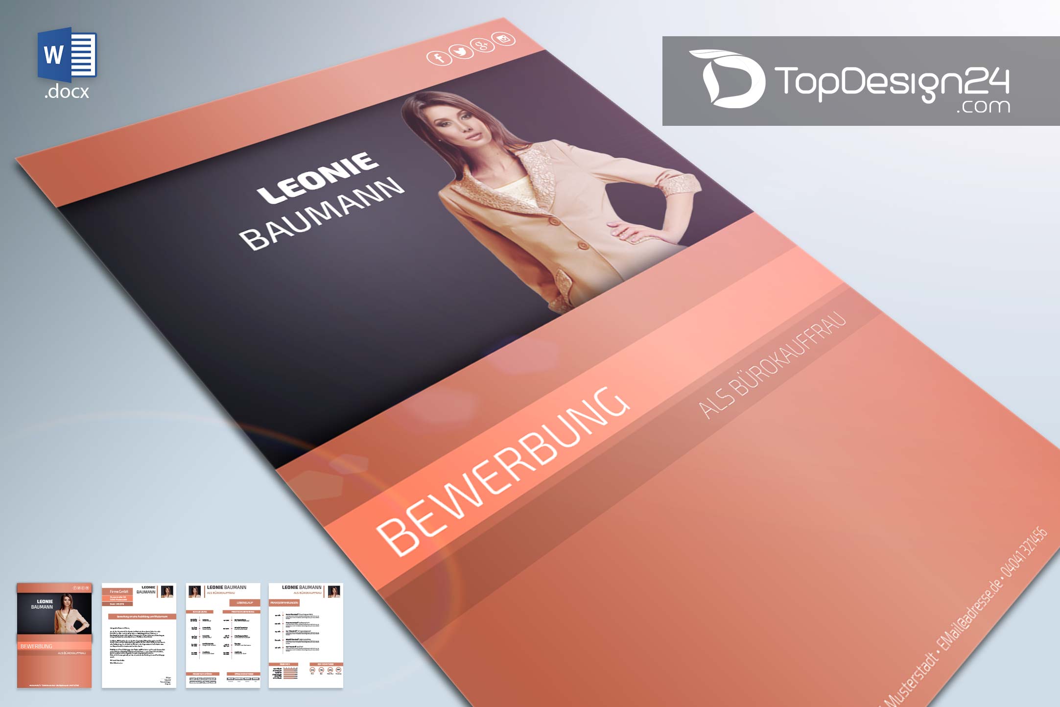 Deckblatt Design Word Topdesign24